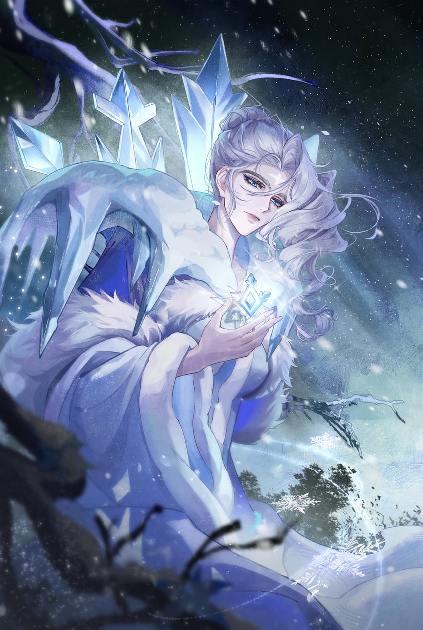 frost queen cookie (cookie run and 1 more) drawn by fuzhaochuan