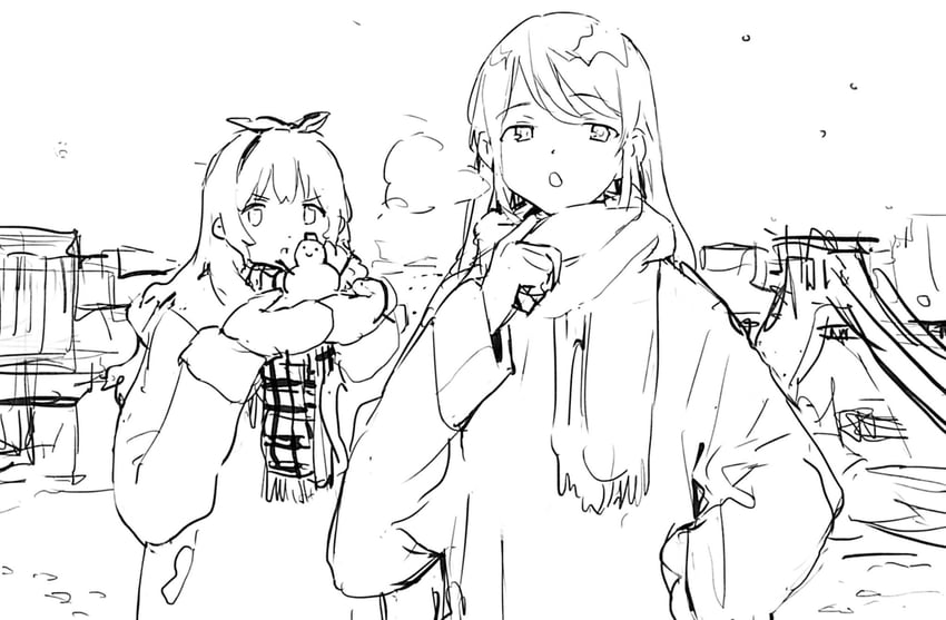 hoshimiya ichigo and shibuki ran (aikatsu!) drawn by suiso_(owp)
