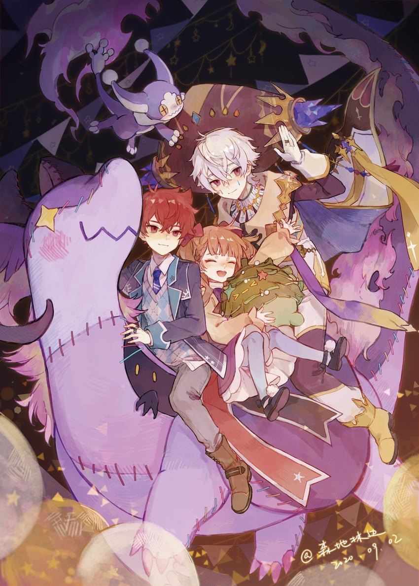 einlehrer, lehreni, and assistia (merc storia) drawn by bacheally