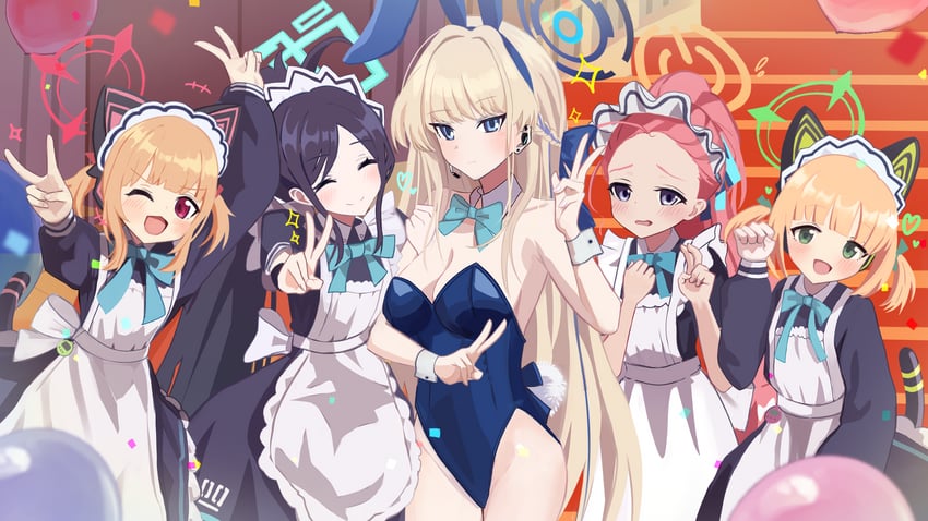 toki, aris, momoi, midori, and yuzu (blue archive) drawn by thomason366