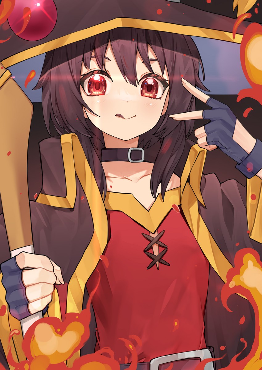 megumin (kono subarashii sekai ni shukufuku wo!) drawn by ai-nohikari