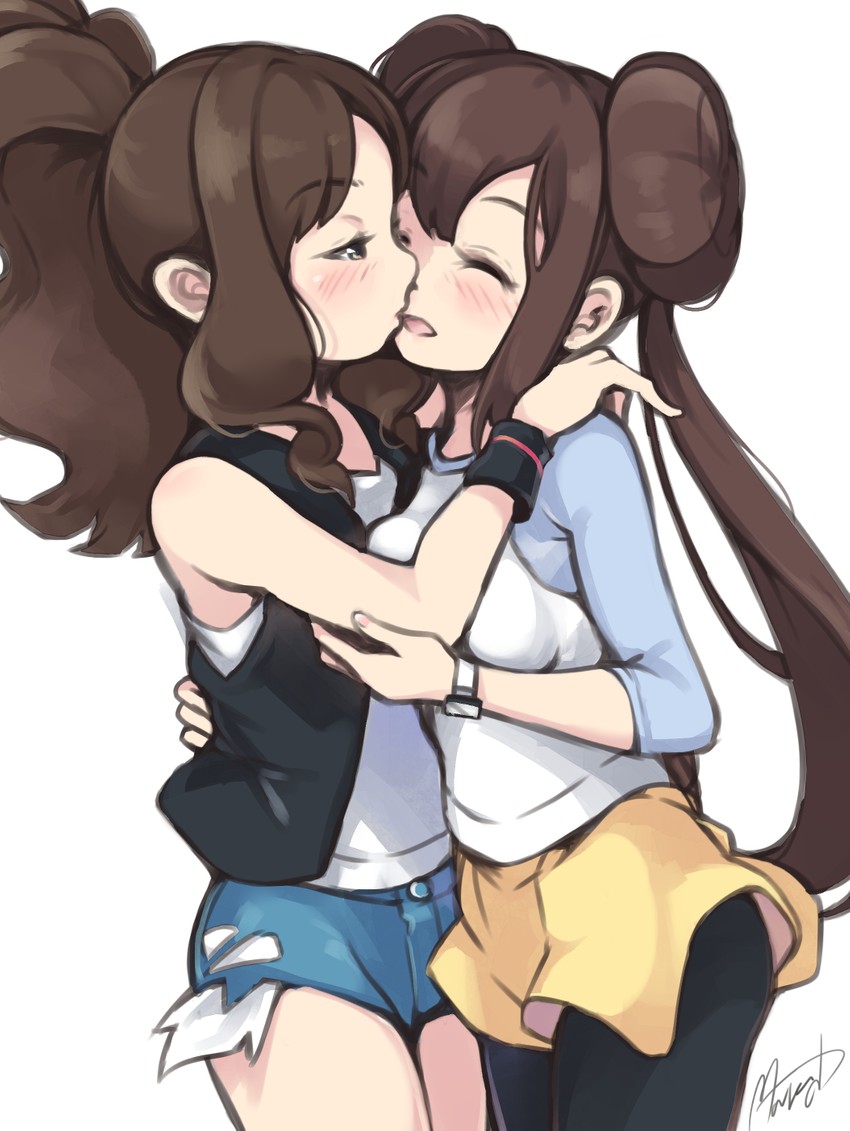rosa and hilda (pokemon and 2 more) drawn by maremay0513