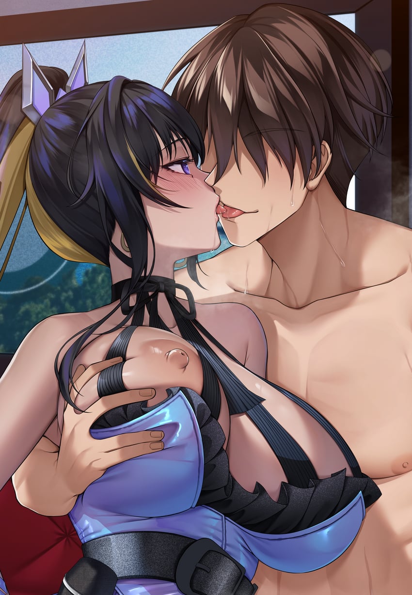 commander and noise (goddess of victory: nikke) drawn by kawanmushi