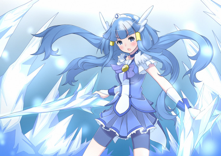 aoki reika and cure beauty (precure and 1 more) drawn by galaxea