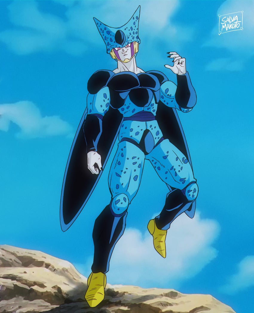 cell junior (dragon ball and 1 more) drawn by salvamakoto