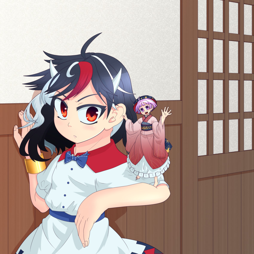 kijin seija and sukuna shinmyoumaru (touhou) drawn by ann_momitsu