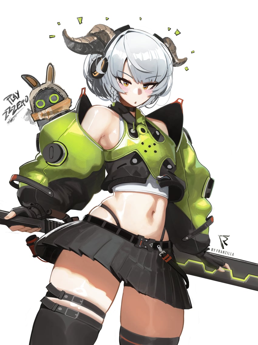 eous and anby demara (zenless zone zero) drawn by franzilla