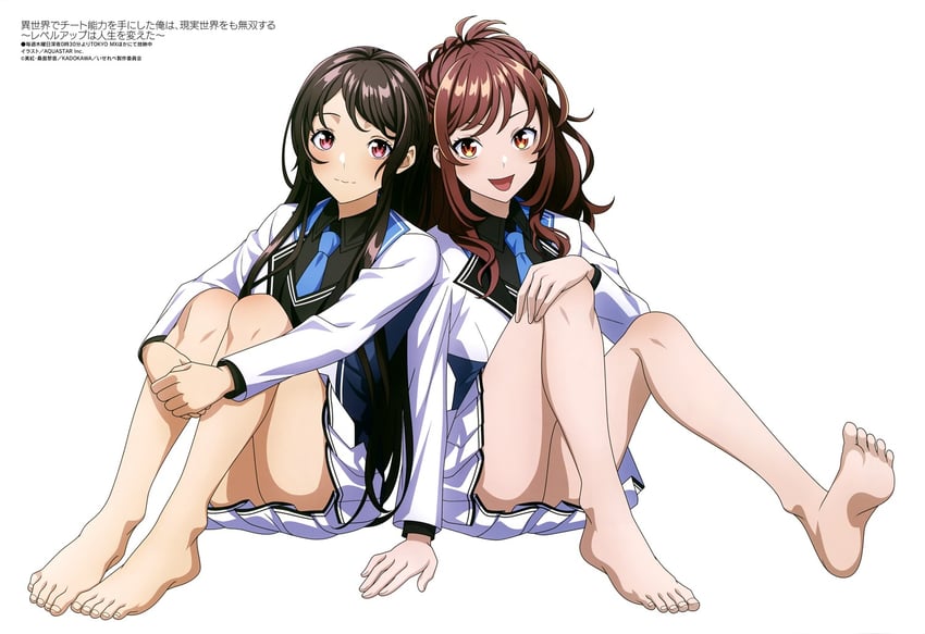 houjou kaori and midou miu (megami magazine and 1 more) drawn by aquastar_inc.