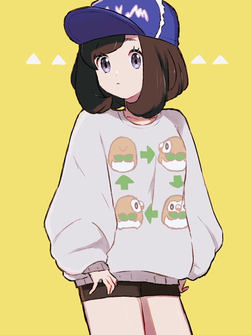 selene and rowlet (pokemon and 1 more) drawn by kn_9620