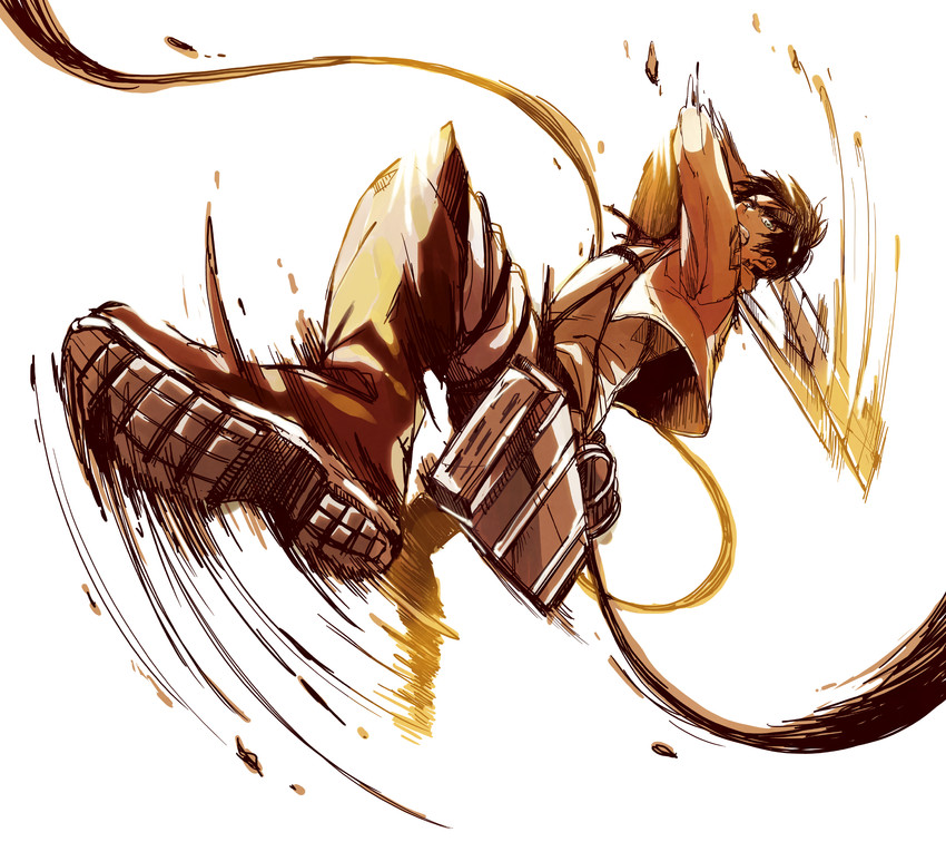 eren yeager (shingeki no kyojin) drawn by yamako_(state_of_children)