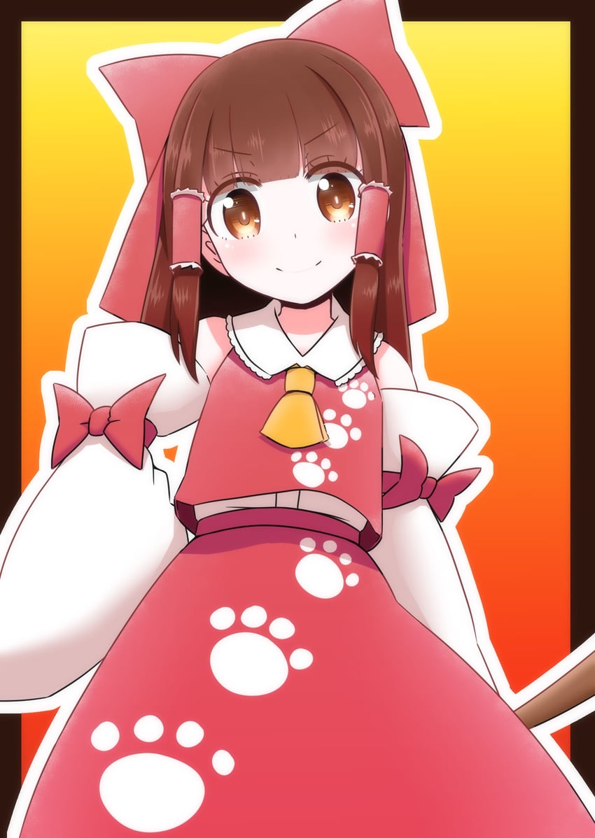 hakurei reimu (touhou and 1 more) drawn by roco_(katsuya1011)
