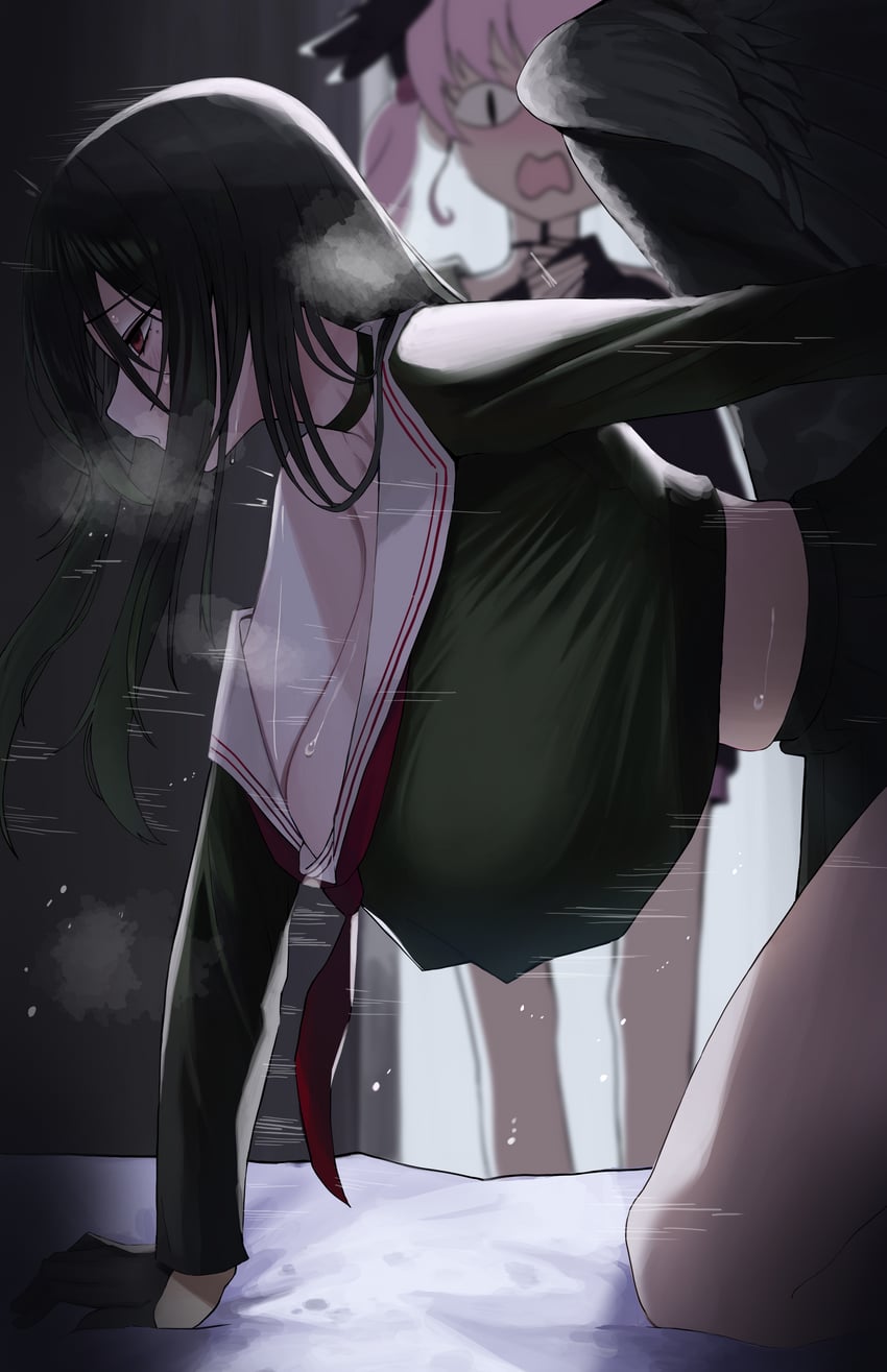 koharu and hasumi (blue archive) drawn by quattro_(msn_00100_hyaku_shiki)