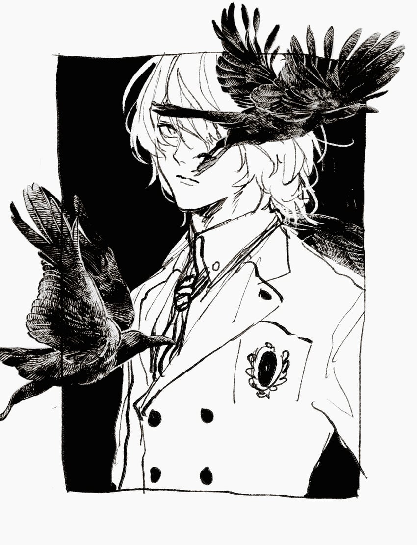 akechi gorou (persona and 1 more) drawn by kaisen_(kaisen_inari)