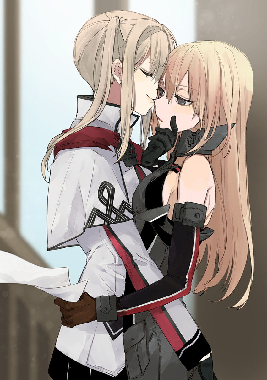 bismarck and graf zeppelin (kantai collection) drawn by hita_(hitapita)