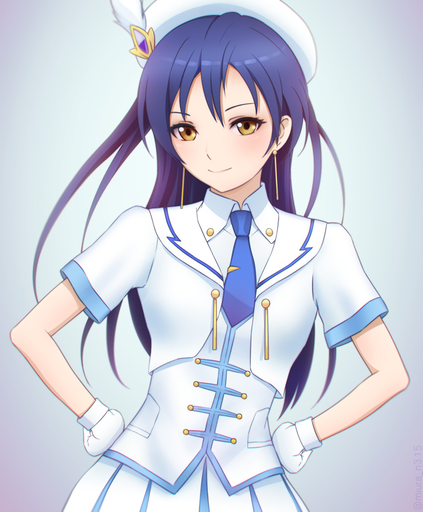 sonoda umi (love live! and 1 more) drawn by miura-n315