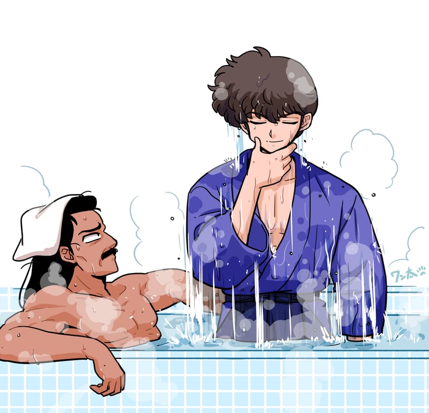kunou tatewaki and tendou souun (ranma 1/2) drawn by wanta_(futoshi)