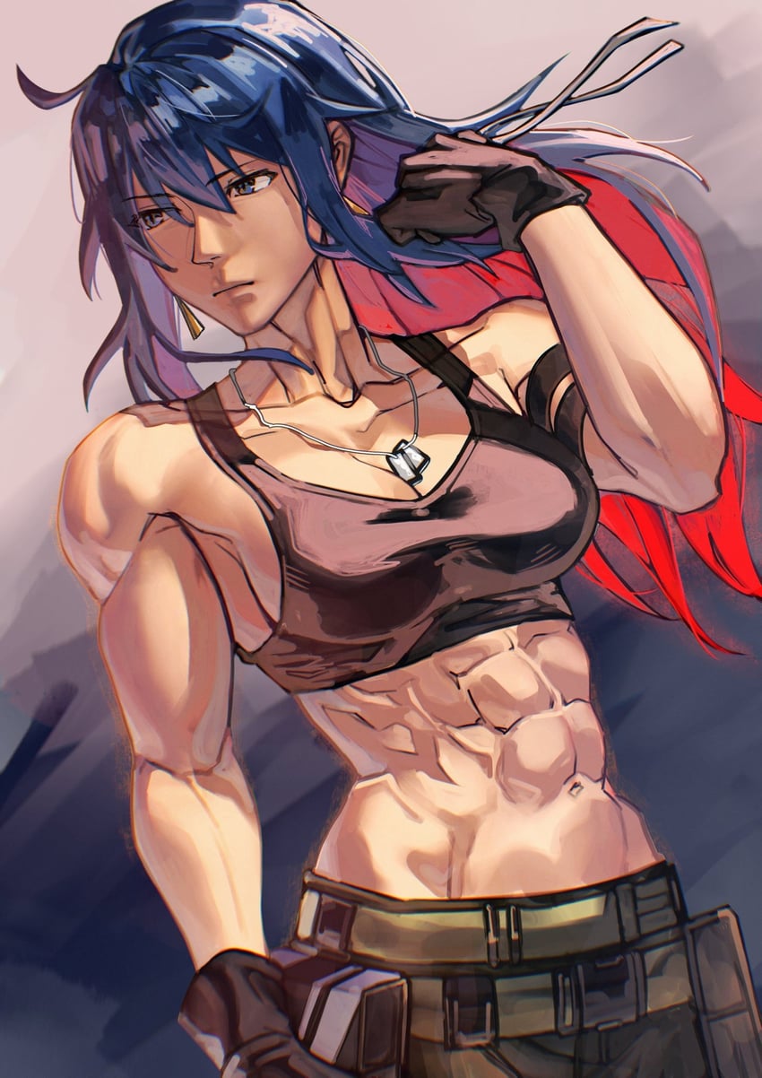 leona heidern (the king of fighters and 1 more) drawn by syachiiro