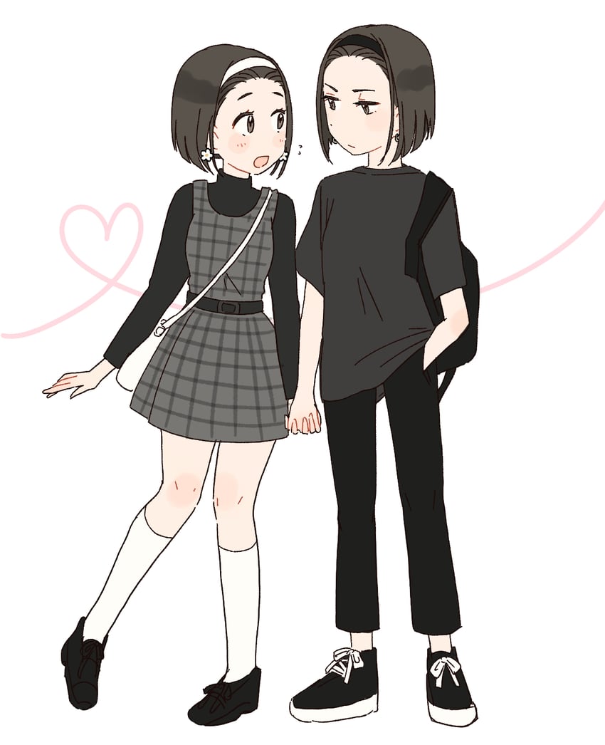shou and midoushima yuu (clock tower and 1 more) drawn by cham67726
