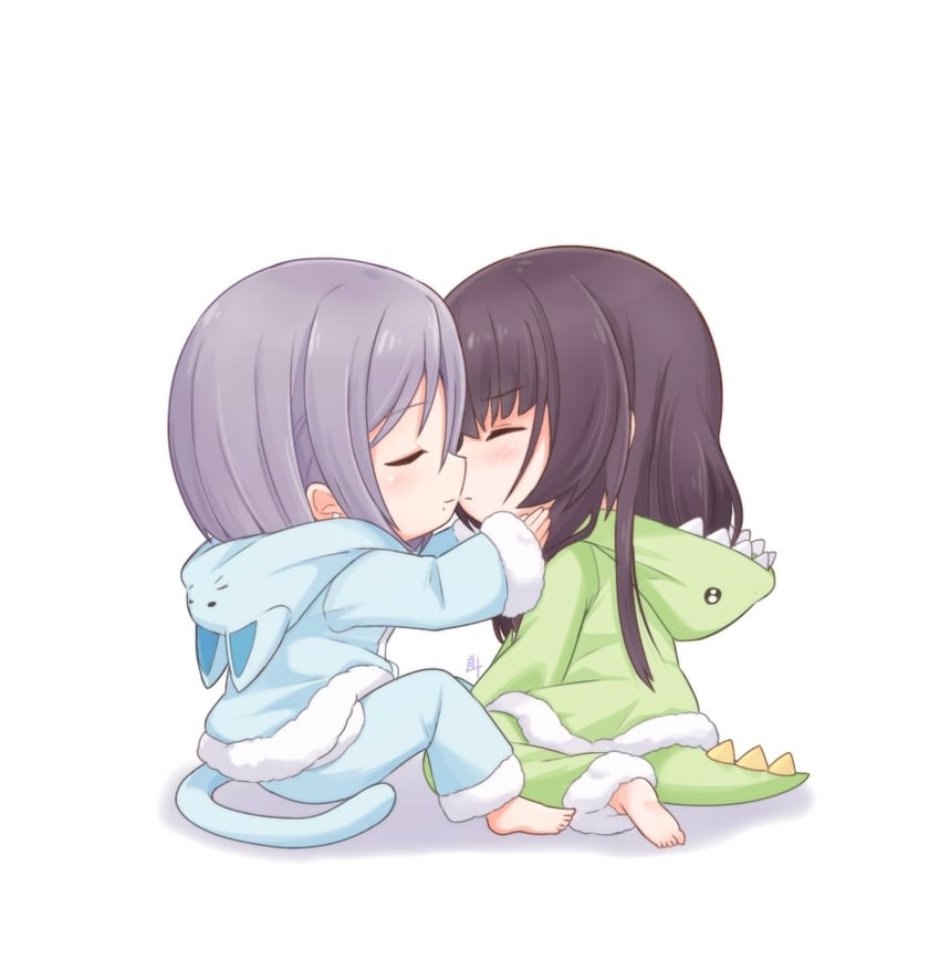 morimoto yuni and kagawa makina (assault lily) drawn by inoguchi_minto