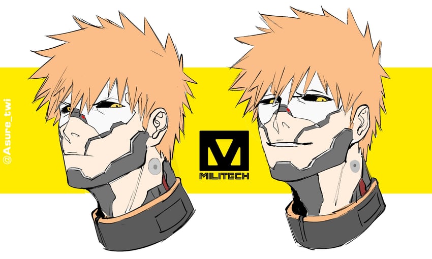 kurosaki ichigo (bleach and 2 more) drawn by asure_(asure_twi)
