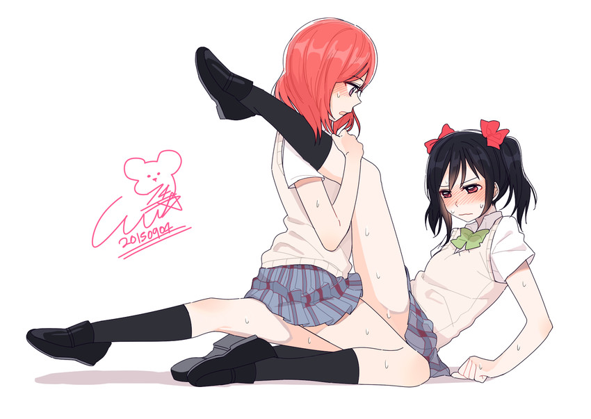nishikino maki and yazawa nico (love live! and 1 more) drawn by 14_(vision5032)