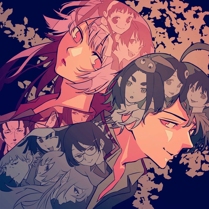 oshino shinobu, senjougahara hitagi, hanekawa tsubasa, sengoku nadeko, hachikuji mayoi, and 11 more (monogatari) drawn by eakburger