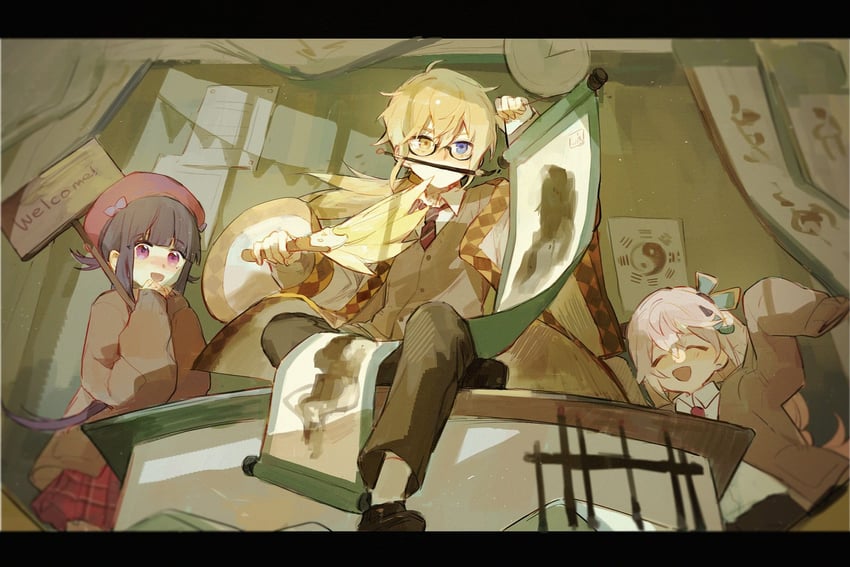 yule, xiaolin, and xi jie (merc storia) drawn by bacheally