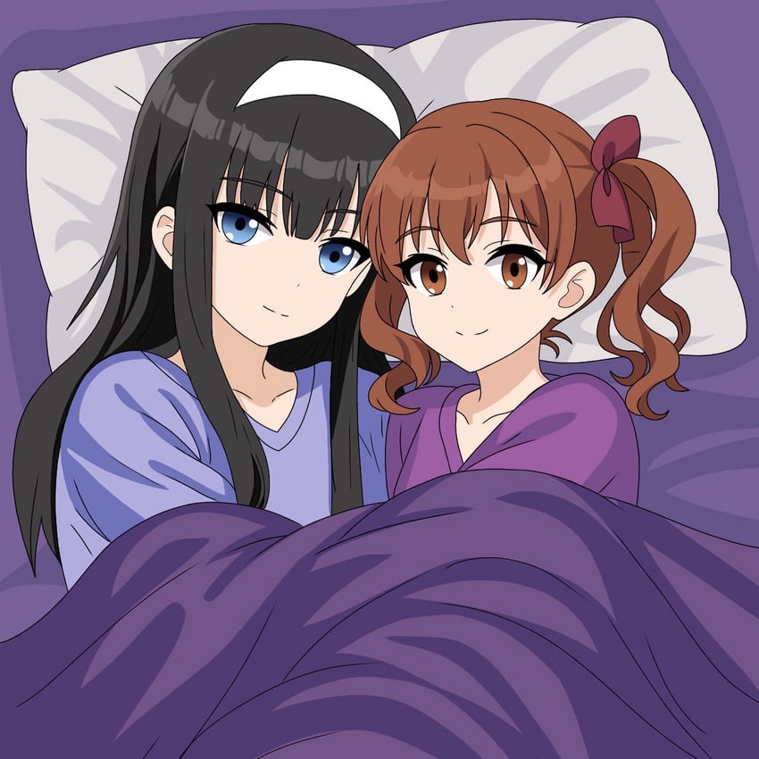 shirai kuroko and tohno akiha (toaru majutsu no index and 3 more) drawn by skylerkai