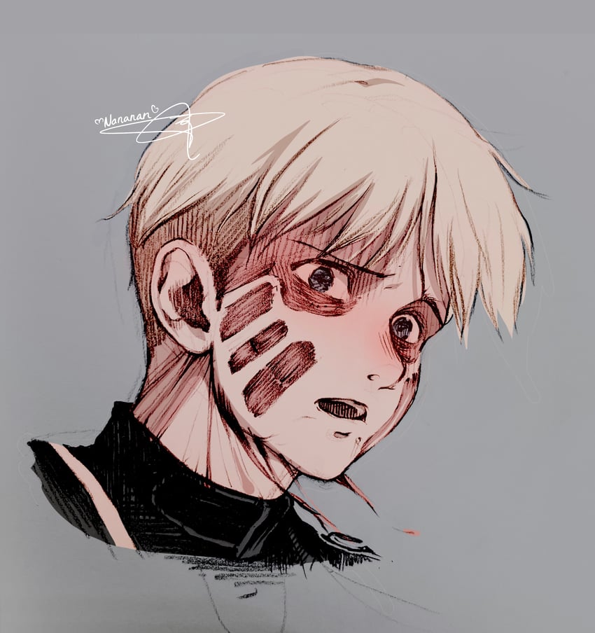 armin arlert (shingeki no kyojin) drawn by sayo_nara_drawing