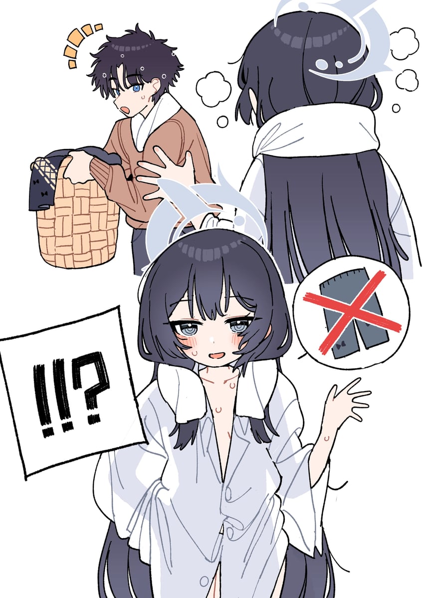 sensei and kisaki (blue archive) drawn by je_o_mo
