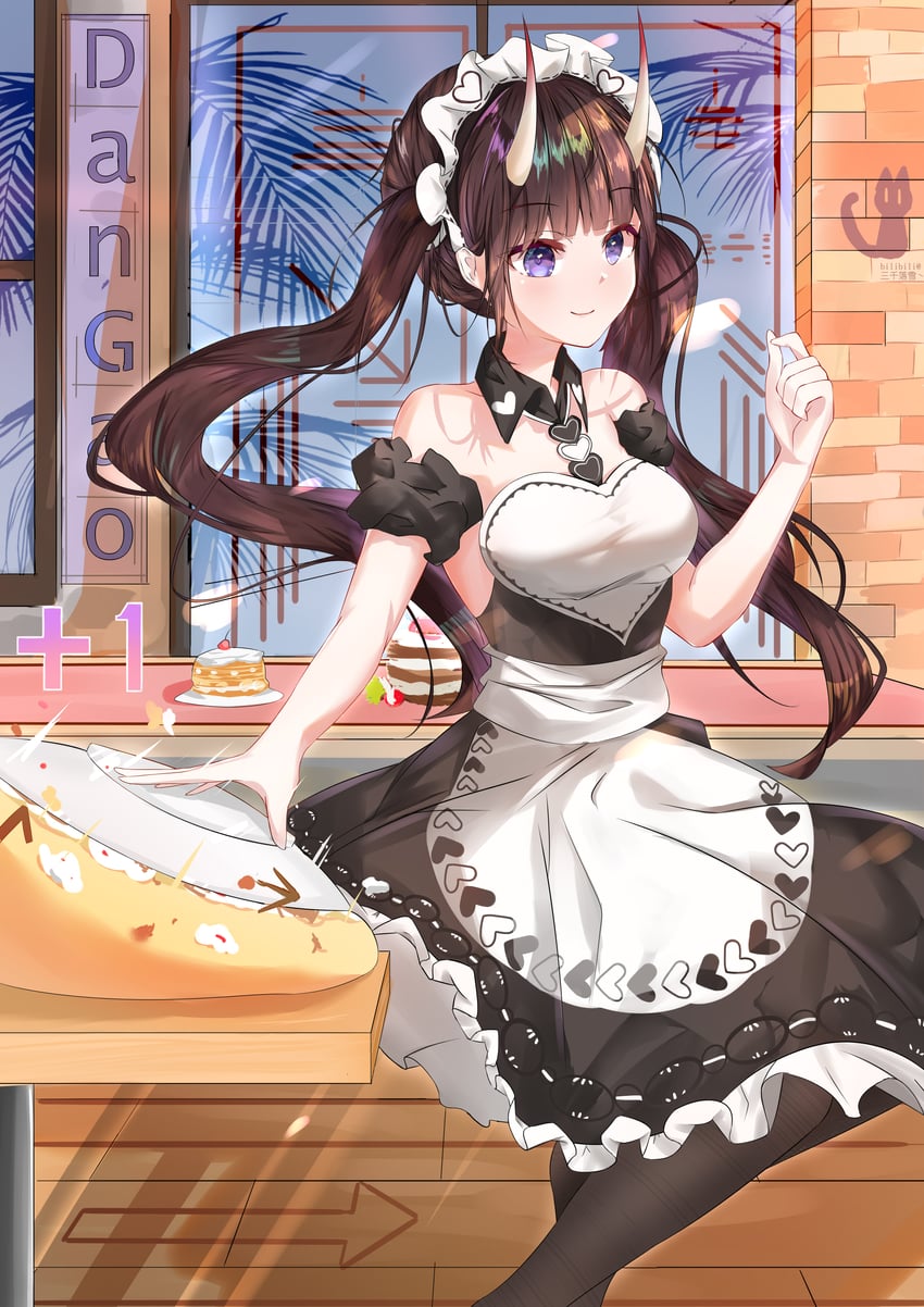 manjuu and noshiro (azur lane) drawn by sanzen_rakusetsu_chu