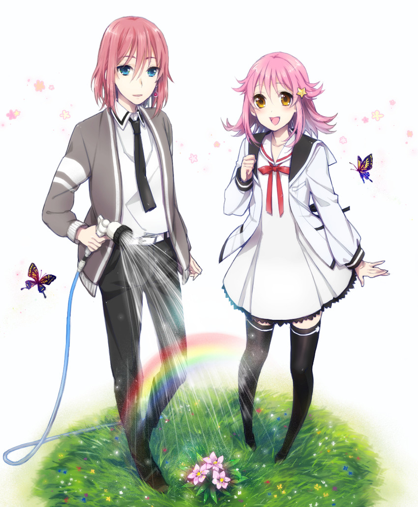 subaru and minato (houkago no pleiades) drawn by kmikan