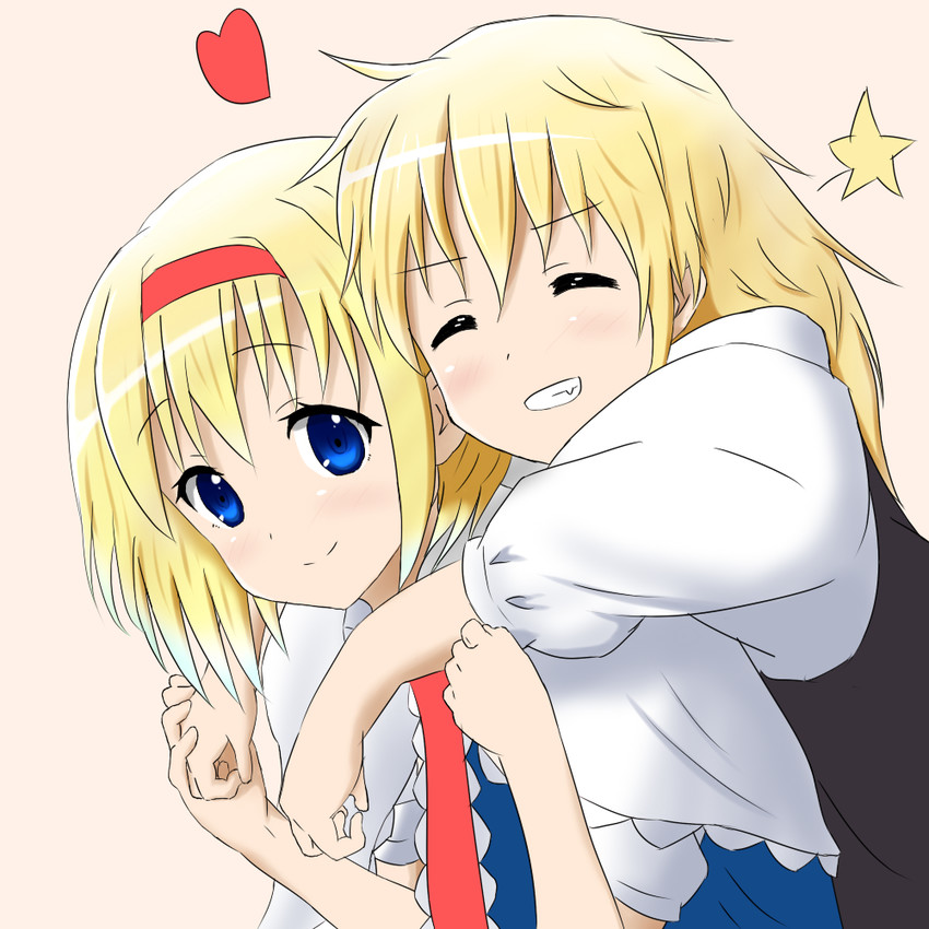 kirisame marisa and alice margatroid (touhou) drawn by morimo_(morisho-key-21)