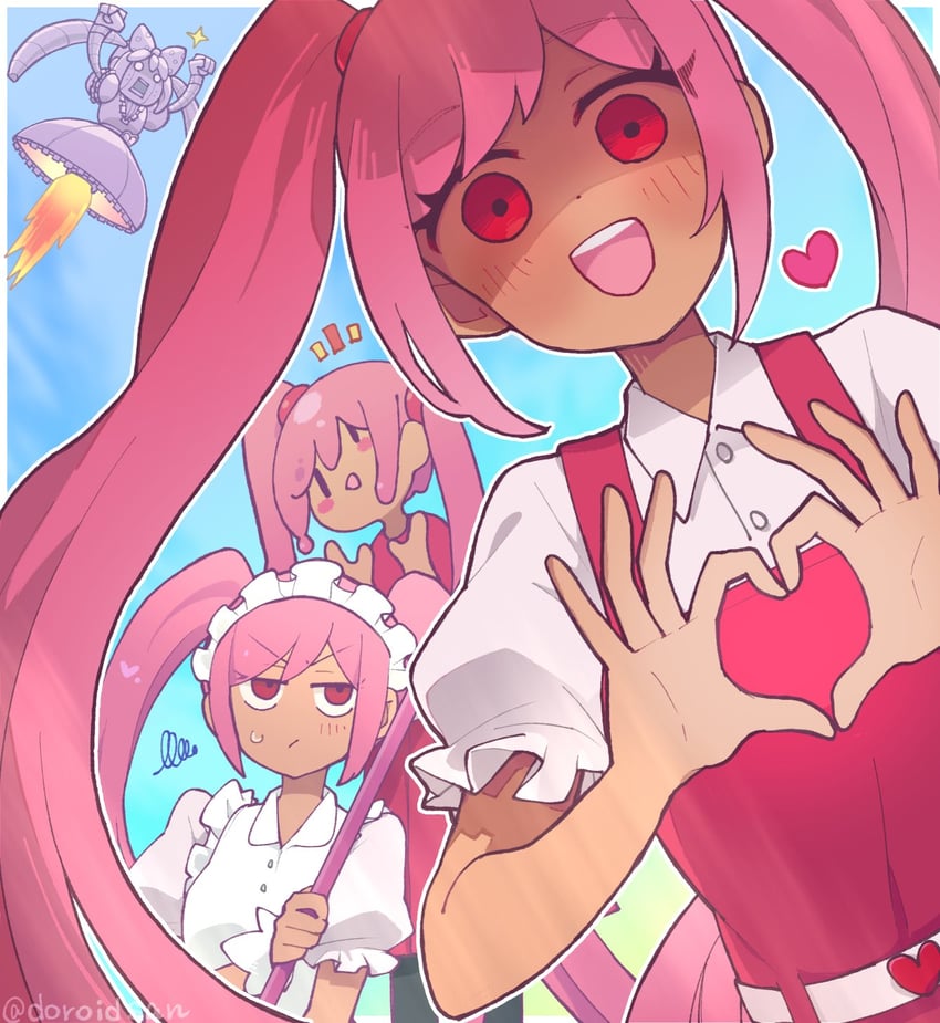 sweetheart, perfectheart, mutantheart, and roboheart (omori) drawn by doroidsan