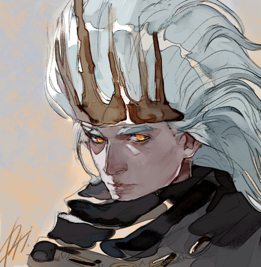 nameless king (dark souls and 1 more) drawn by phoebecn