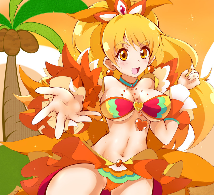 oomori yuuko and cure honey (precure and 1 more) drawn by ashita_wa_hitsuji