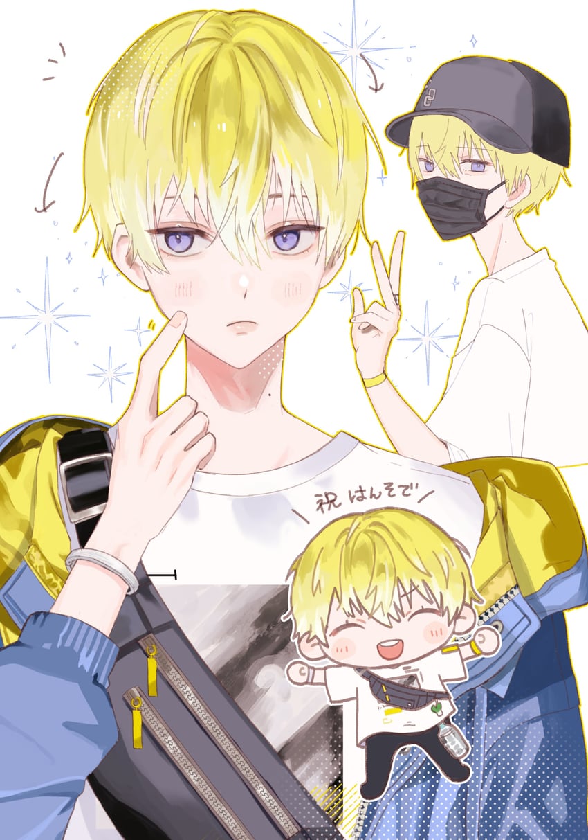 sonny brisko (nijisanji and 1 more) drawn by buchi_(ch1m1_m0ury0u)