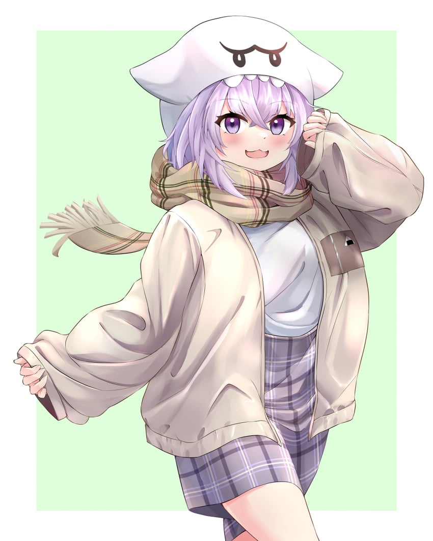 nekomata okayu and boo (hololive and 1 more) drawn by hoshiyoru_yuzu