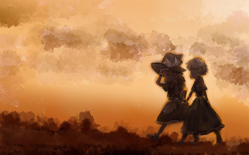 kirisame marisa and alice margatroid (touhou) drawn by non_(z-art)