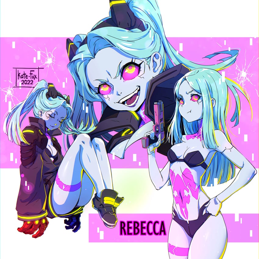 rebecca (cyberpunk and 1 more) drawn by kate-fox