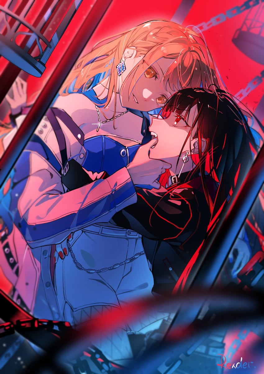 shiraishi an and azusawa kohane (project sekai) drawn by jingzhaowhale