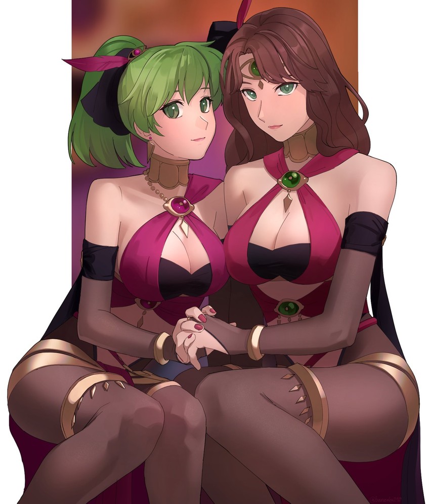 dorothea arnault and lene (fire emblem and 3 more) drawn by asagi_(banzoku210)