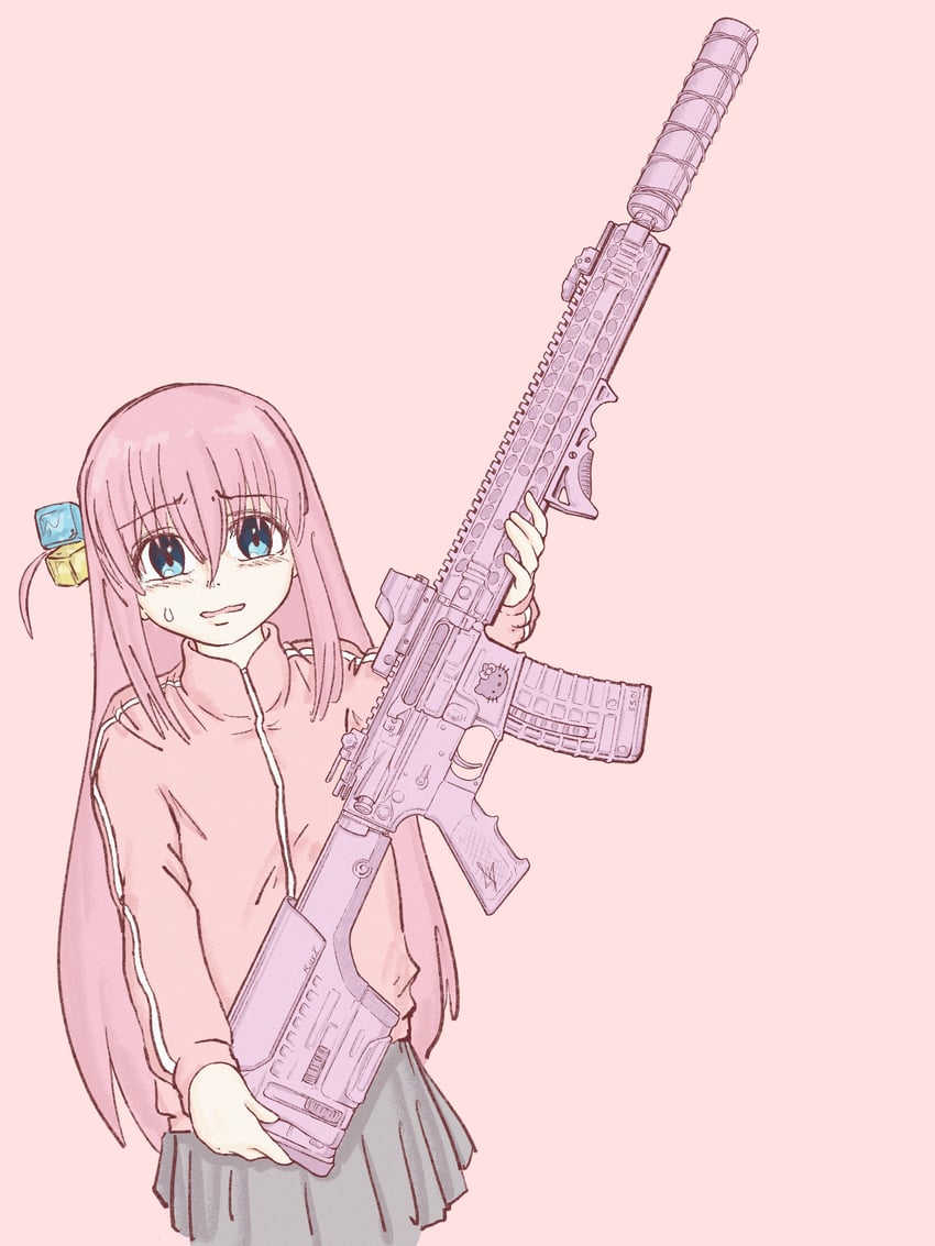 gotoh hitori and hello kitty (bocchi the rock! and 2 more) drawn by stef_ruvx