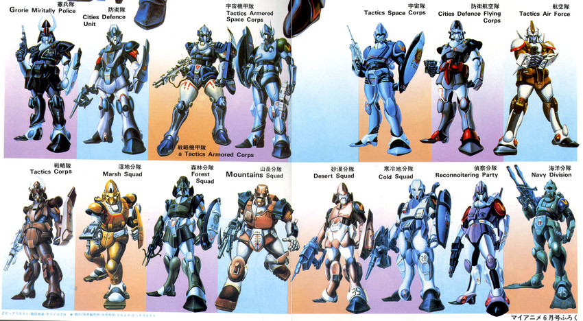 atac, gmp, and tasc (choujikuu kidan southern cross and 1 more)