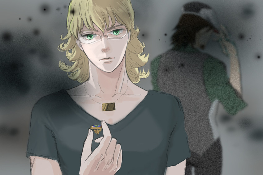 barnaby brooks jr. and kaburagi t. kotetsu (tiger & bunny) drawn by norimaki_(panna01)