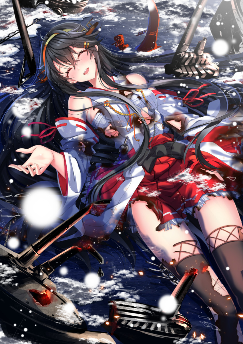 haruna and haruna kai ni (kantai collection) drawn by swordsouls