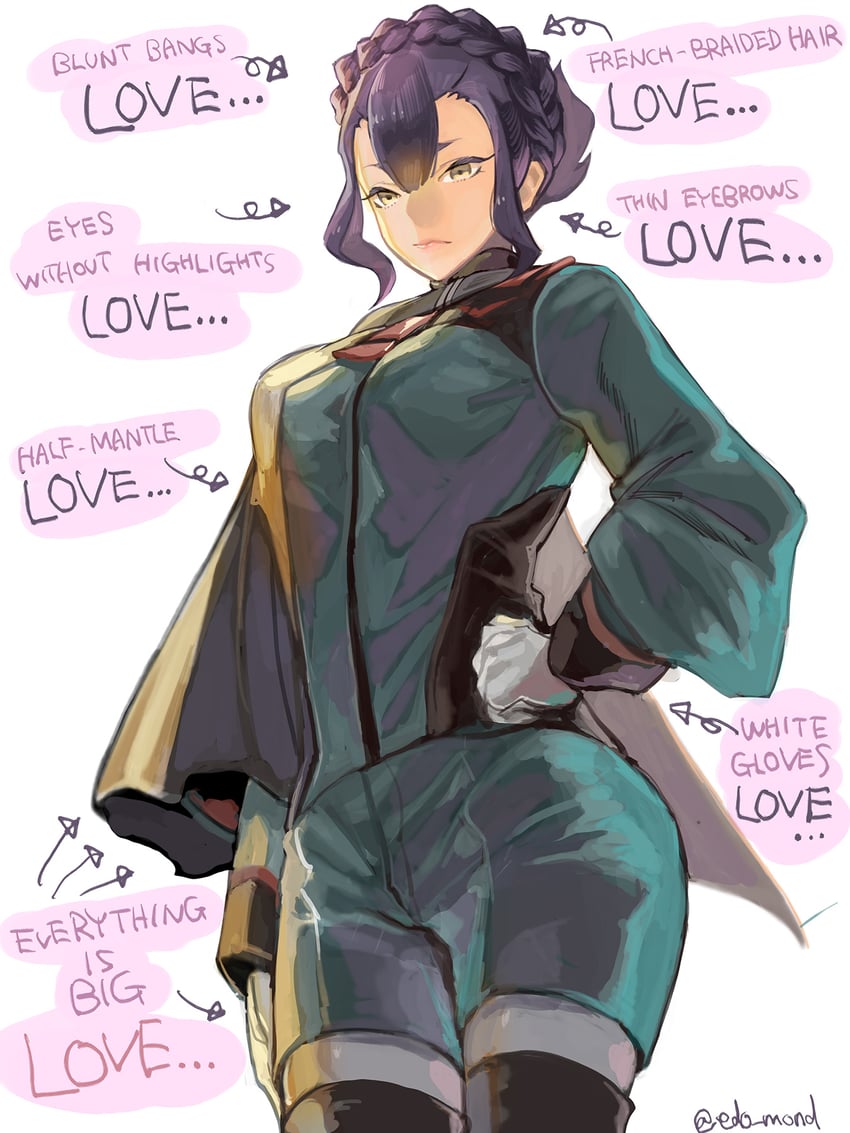 sabina fardin (gundam and 1 more) drawn by edo_mond_(edoedoedomond)