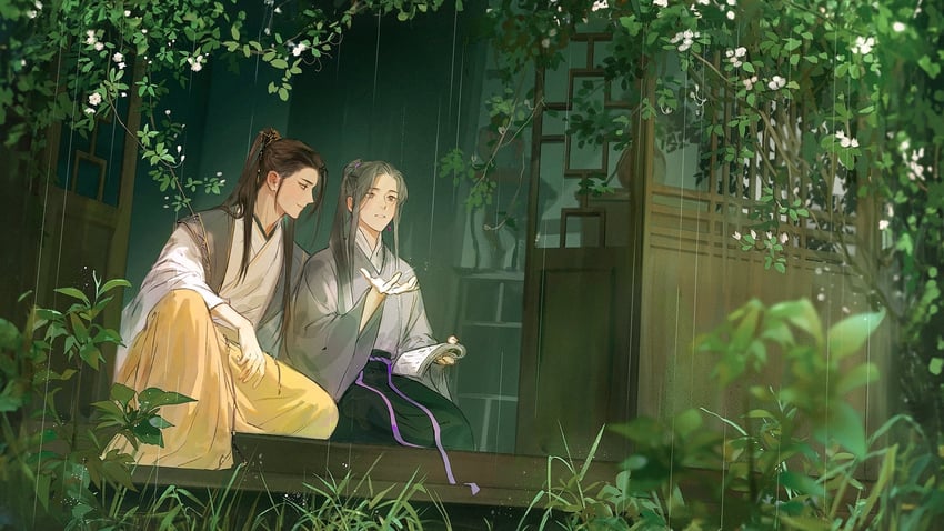 jun wu and mei nianqing (tianguan cifu) drawn by kkcoocool