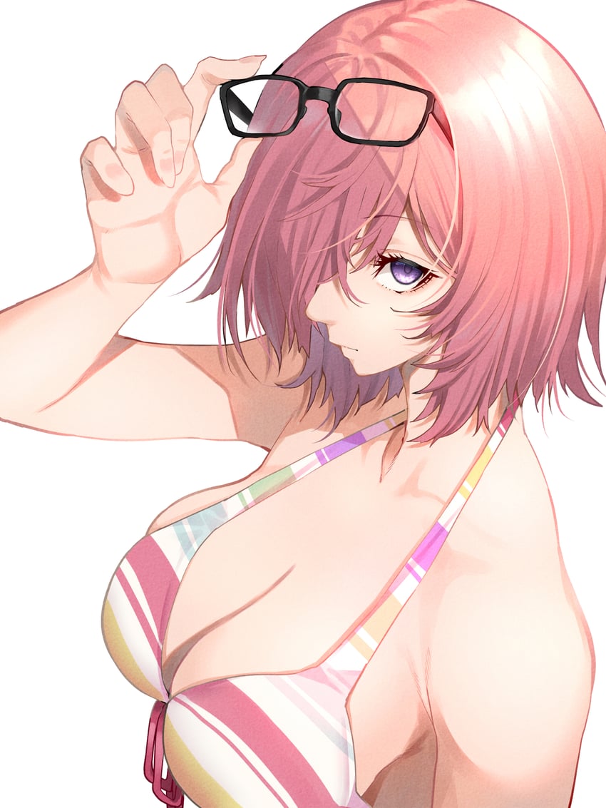 mash kyrielight (fate and 1 more) drawn by mikan_(chipstar182)