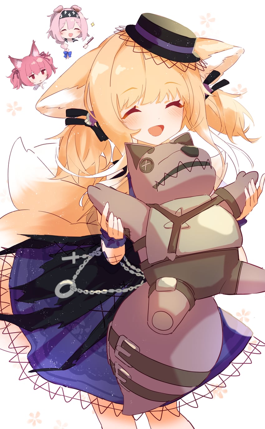 suzuran, goldenglow, shamare, and morte (arknights) drawn by suzuiro_(chocolatte)